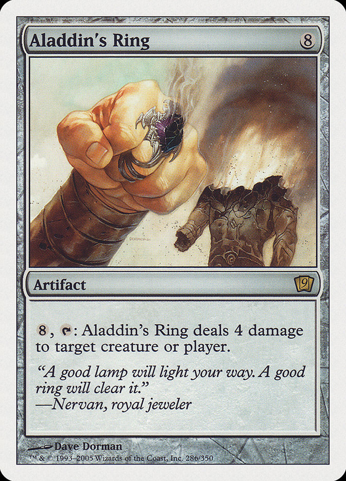 Aladdin's Ring [Ninth Edition] Magic: The Gathering