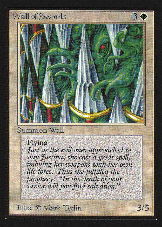 Wall of Swords [International Collectors' Edition] Magic: The Gathering