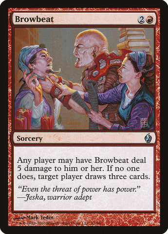 Browbeat [Premium Deck Series: Fire and Lightning] Magic: The Gathering