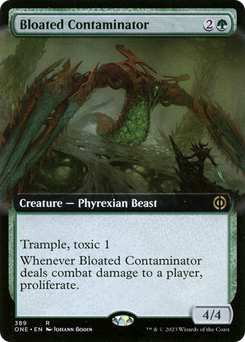 Bloated Contaminator (Extended Art) [Phyrexia: All Will Be One] Magic: The Gathering