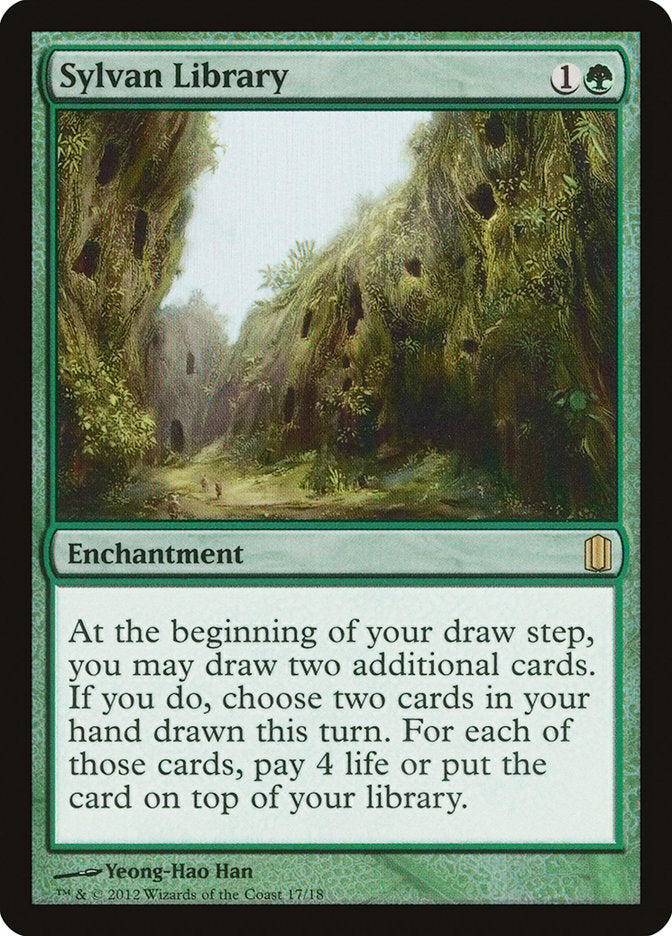 Sylvan Library [Commander's Arsenal] Magic: The Gathering