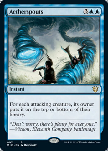 Aetherspouts [Innistrad: Midnight Hunt Commander] Magic: The Gathering