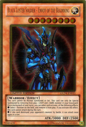 Black Luster Soldier - Envoy of the Beginning [GLD4-EN013] Gold Rare Yu-Gi-Oh!