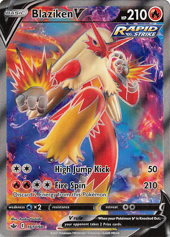 Blaziken V (161/198) [Sword & Shield: Chilling Reign] Pokémon